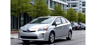 Toyota Prius Hybrid in a city environment