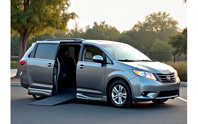Spacious passenger van for group car rental and large families in Canada.